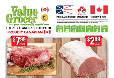 Value Grocer Flyer January 29 to February 4