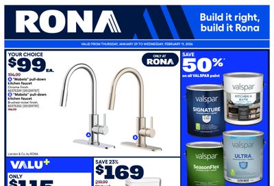 Rona & Rona+ (West) Flyer January 29 to February 11
