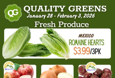 Quality Greens Flyer January 28 to February 3