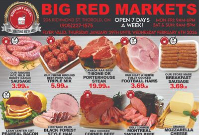 Big Red Markets Flyer January 29 to February 4