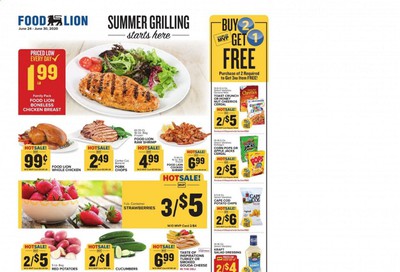 Food Lion Weekly Ad & Flyer June 24 to 30