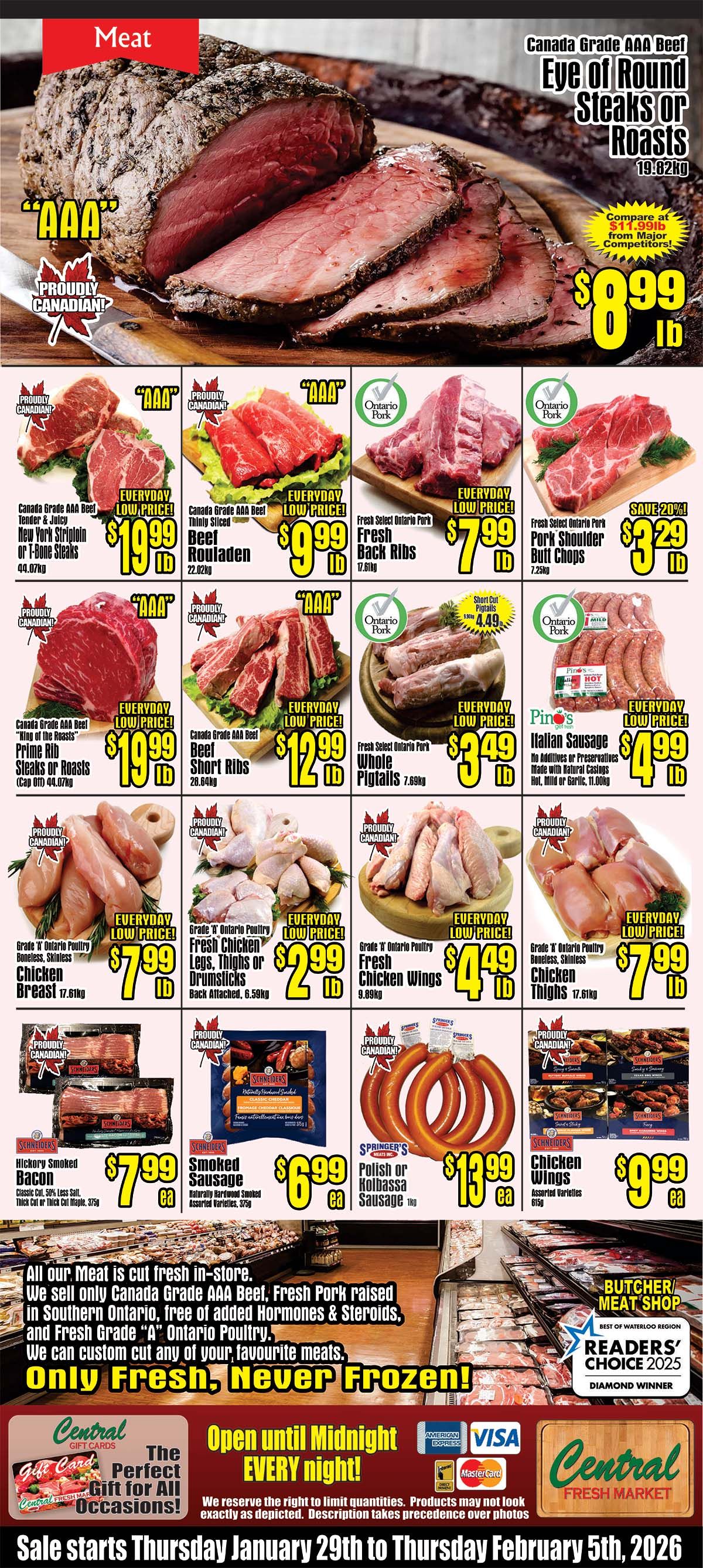 Central Fresh Market Flyer January 29 to February 5