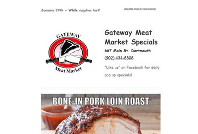 Gateway Meat Market Flyer January 29 to February 4