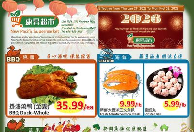 New Pacific Supermarket Flyer January 29 to February 2