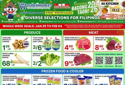 88 Supermarket Flyer January 29 to February 4