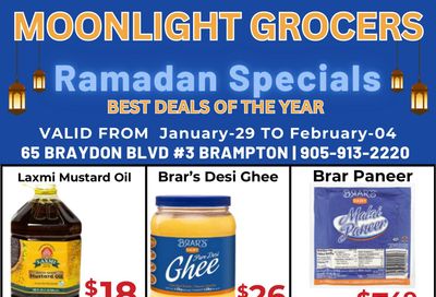 Moonlight Grocers Flyer January 29 to February 4