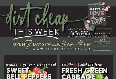 The Root Cellar Flyer January 29 to February 4