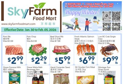 SkyFarm Food Mart Flyer January 30 to February 5