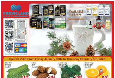 FreshLand Supermarket Flyer January 30 to February 5