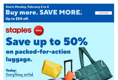 Staples Flyer January 30 to February 5