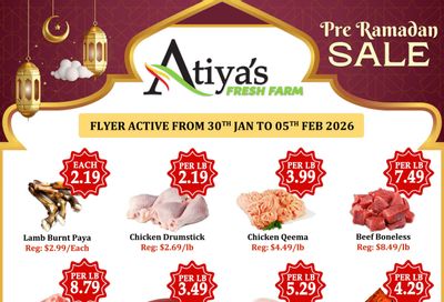 Atiya's Fresh Farm Flyer January 30 to February 5