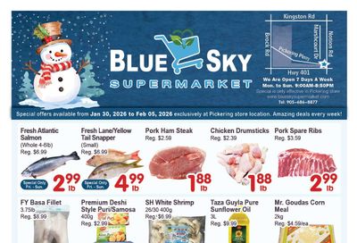 Blue Sky Supermarket (Pickering) Flyer January 30 to February 5