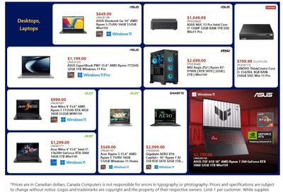 Canada Computers Flyer January 30 to February 5