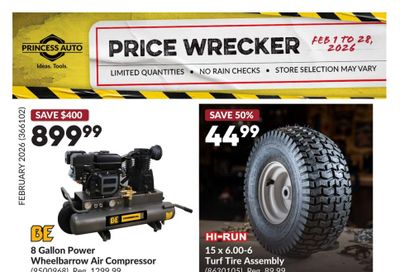 Princess Auto Price Wrecker Flyer February 1 to 28