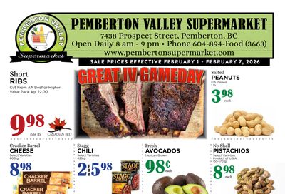 Pemberton Valley Supermarket Flyer February 1 to 7