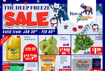 Royal India Grocers Flyer January 30 to February 5