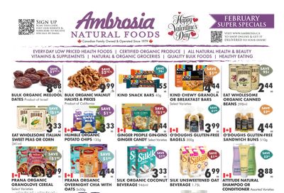 Ambrosia Natural Foods Flyer February 1 to 28