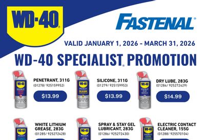 Fastenal Flyer January 1 to March 31