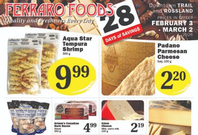 Ferraro Foods Monthly Flyer February 3 to March 2