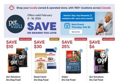 Pet Valu Flyer February 5 to 18