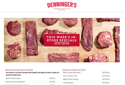 Denninger's Weekly Specials February 4 to 10