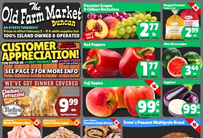 The Old Farm Market (Duncan) Flyer February 5 to 11