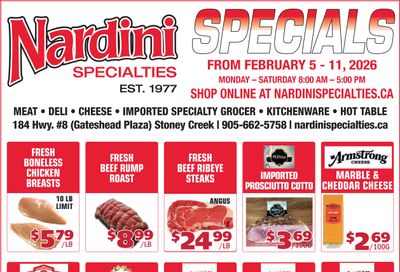 Nardini Specialties Flyer February 5 to 11
