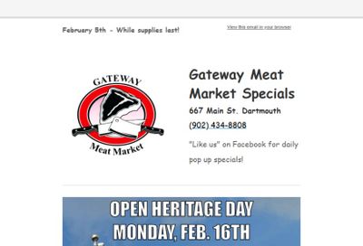 Gateway Meat Market Flyer February 5 to 11