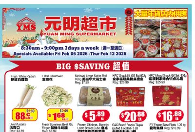 Yuan Ming Supermarket Flyer February 6 to 12