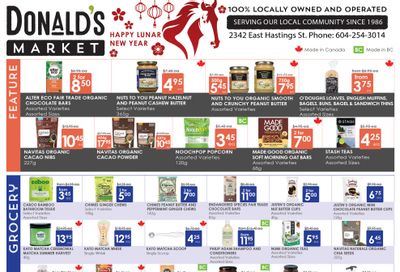 Donald's Market Flyer February 5 to 18