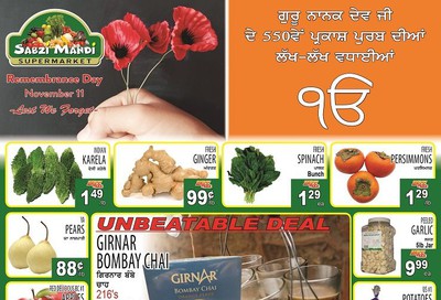 Sabzi Mandi Supermarket Flyer November 8 to 13