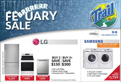 Trail Appliances (AB & SK) Flyer February 5 to 8