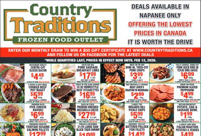 Country Traditions Flyer February 5 to 12