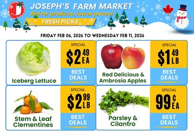 Joseph's Farm Market Flyer February 6 to 11