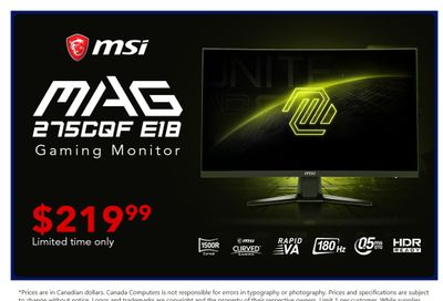 Canada Computers Flyer February 6 to 12