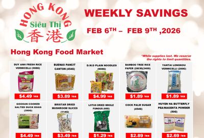 Hong Kong Food Market Flyer February 6 to 9