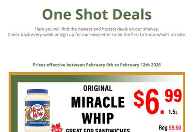 Country Traditions One-Shot Deals Flyer February 6 to 12