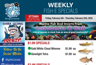 Big Al's (Ottawa) Weekly Specials February 6 to 12