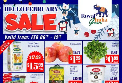 Royal India Grocers Flyer February 6 to 12