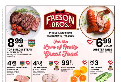 Freson Bros. Flyer February 13 to 19