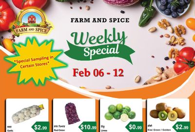 Farm And Spice Grocers Flyer February 6 to 12