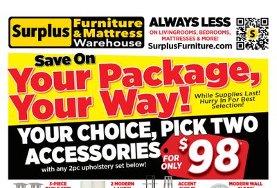 Surplus Furniture & Mattress Warehouse (Winnipeg, Brandon) Flyer February 9 to 22