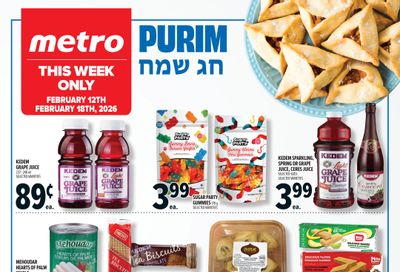 Metro (ON) Purim Flyer February 12 to 18
