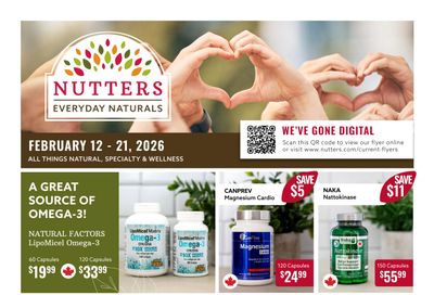 Nutters Everyday Naturals Flyer February 12 to 21