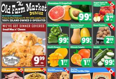 The Old Farm Market (Duncan) Flyer February 12 to 18