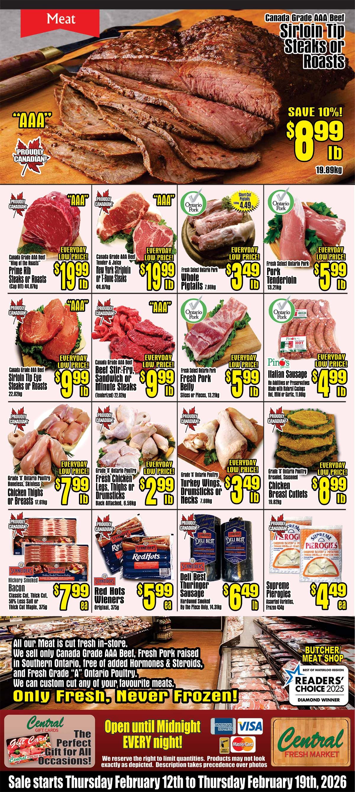 Central Fresh Market Flyer February 12 to 19