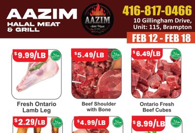 Aazim Halal Meat & Grill Flyer February 12 to 18