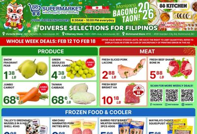 88 Supermarket Flyer February 12 to 18