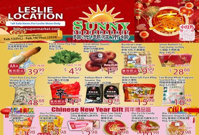 Sunny Supermarket (Leslie) Flyer February 13 to 19