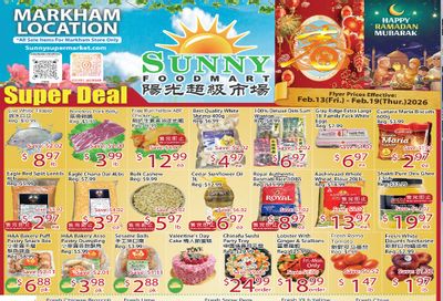 Sunny Foodmart (Markham) Flyer February 13 to 19